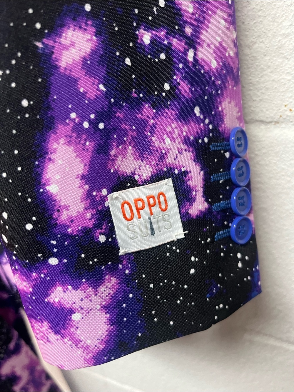OppoSuits Purple Galaxy Print Blazer - Picture 9 of 9